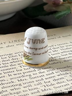 アンティーク雑貨 アンティークオブジェ イギリスで見つけたアンティーク雑貨、caverswallのマンスリーシンブル(JUNE)