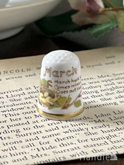 アンティーク雑貨 アンティークオブジェ ケイバーズウォールのマンスリーシンブル(March) 、「カントリーダイアリー」 のアンティーク指ぬき