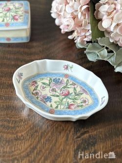 アンティーク雑貨 アンティーク食器 ウェッジウッド(Wedgwood)の陶磁器、サラ (SARAH)のアンティークミニプレート