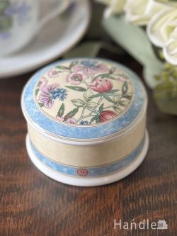 アンティーク雑貨 ジュエリーボックスアンティーク ウェッジウッド(Wedgwood)の陶磁器、サラ (SARAH)のアンティークボックス