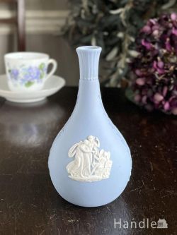 アンティーク雑貨 アンティーク花瓶 英国から届いたアンティークのジャスパーウェア、ウェッジウッド(WEDGWOOD)の一輪挿し