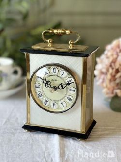 アンティーク雑貨 その他アンティーク雑貨 イギリスから届いたビンテージ時計、キラキラッと輝くおしゃれな置き時計