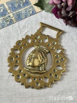 アンティーク雑貨 アンティークオブジェ 英国アンティークのおしゃれな馬飾り、ビクトリア女王のホースブラス