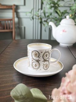 アンティーク雑貨  スージークーパーのカップ＆ソーサー、アンティークのヴェネツィア（Venetia）