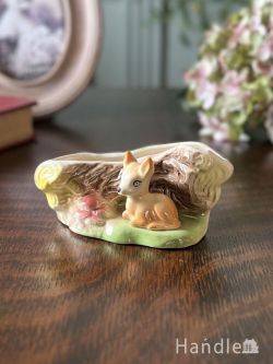 英国EASTGATE POTTERYのビンテージの花瓶、ファウナロイヤルシリーズのフラワーベース(m-10184-z)