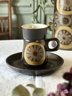 デンビー社（DENBY）のビンテージ食器、、ビンテージのカップ＆ソーサー