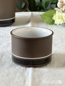 アンティーク雑貨 アンティーク食器 イギリスから届いたホーンジー（HORNSEA)のおしゃれな食器、コントラスト（Contrast）のビンテージシュガーボウル