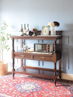 アンティーク家具 アンティークのキャビネット イギリスで見つけた豪華なアンティーク家具、マホガニー材のダムウェイター