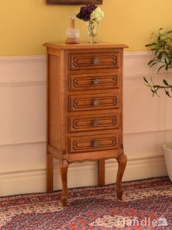 猫足が美しいコンパクトな5段チェスト、フランスの美しいアンティーク家具