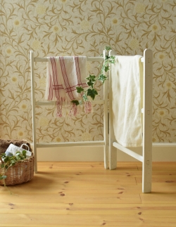 アンティーク家具 その他 アンティーク家具 ホワイトペイントのアンティークタオルハンガー（タオルレイル）