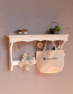 アンティーク家具 アンティークのウォールハンガー アンティークの小さな壁付け家具、フレンチスタイルのアンティークウォールシェルフ