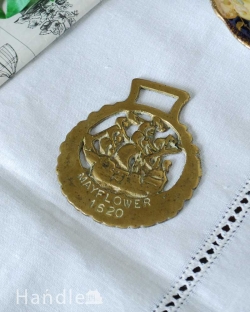 アンティーク雑貨 イギリスから届いた真鍮で作られたアンティークホースブレス(MAYFLOWER)