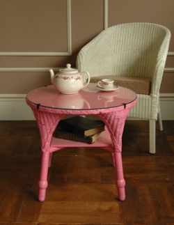 アンティーク家具 アンティークのテーブル アンティーク  ロイドルームテーブル （ピンク）