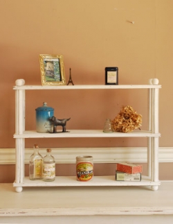 アンティーク家具 アンティークのウォールハンガー 1940年代のアンティークシェルフ（ホワイト）