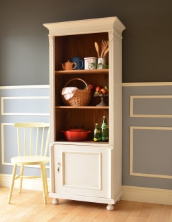 アンティーク家具 アンティークのキャビネット フランスのアンティーク家具、ホワイトペイントのキャビネット 