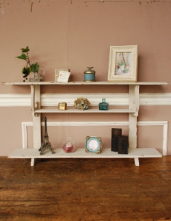 アンティーク家具 1940年代のアンティークシェルフ(ホワイト)