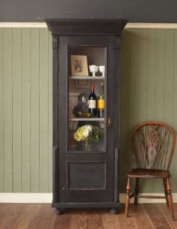 アンティーク家具 1930年代のアンティーク ディスプレイキャビネット(ブラック)