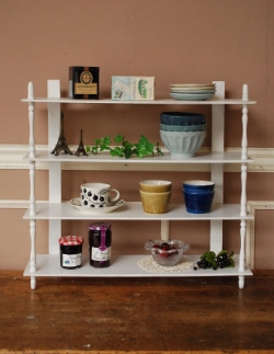 アンティーク家具  1940年代のアンティーク シェルフ（ホワイト）