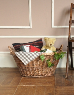 アンティーク雑貨 1940年代のアンティーク バスケット