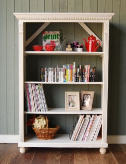 アンティーク家具  1930年代のアンティーク ブックケース（ホワイト）