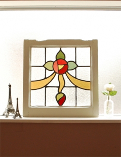 アンティーク雑貨 ステンドグラス アンティーク 1940年代のアンティーク ステンドグラス