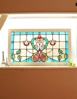 アンティーク雑貨 ステンドグラス アンティーク 1940年代のアンティーク ステンドグラス