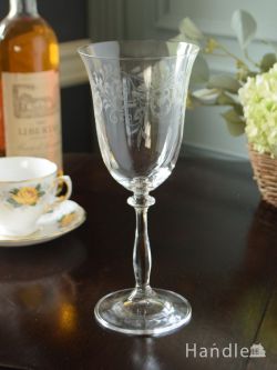 インテリア雑貨 ガラスコップ おしゃれなグラス、ボヘミアクリスタルRomance（ロマンス）のワイングラス350ｍL