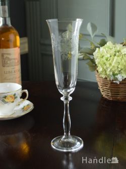 インテリア雑貨 ガラスコップ おしゃれなシャンパングラス、ボヘミアクリスタルRomance（ロマンス）のシャンペンフルート