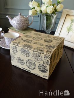 インテリア雑貨 ボックス収納 英国バーレイ社の陶磁器専用、おしゃれなギフトボックス（M)