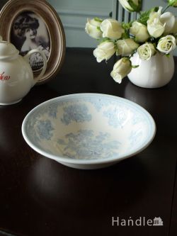 インテリア雑貨 テーブルウェア 英国バーレイ社の食器、ブルーアジアティックフェザンツのシリアルボウル
