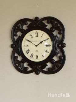 インテリア雑貨 時計 壁掛け アンティーク調のおしゃれな時計、ウォールアクセサリーのようなウォールクロック（掛け時計）