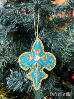 インテリア雑貨 オブジェインテリア クリスマスツリーを華やかに彩ってくれる、クロスのモチーフのおしゃれなオーナメント