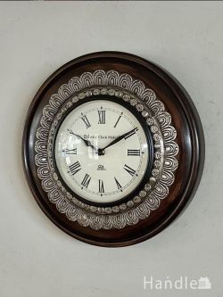 インテリア雑貨 時計 壁掛け アンティーク調のおしゃれな壁掛け時計、凝った装飾が絵になるウォールクロック
