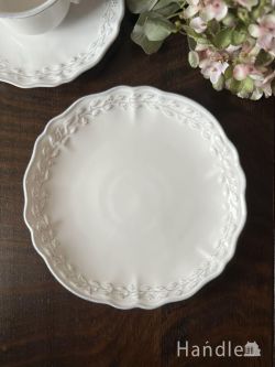 インテリア雑貨 アンティーク食器 コントワール・ド・ファミーユのお皿、フランス生まれのデザートプレート（シンフォニー）21cm