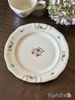 インテリア雑貨 プレート皿 フランスアンティーク調のおしゃれなカップ、スタジオエム「ロジエ」のお皿(20cm)