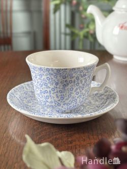 インテリア雑貨 紅茶カップ 英国生まれの陶磁器、バーレー社のブルーフェリシティ・カップ＆ソーサー