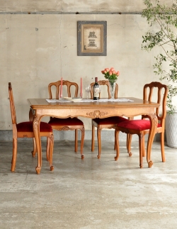 アンティーク家具 アンティークダイニングテーブル フランスから届いたアンティーク家具、ドローリーフテーブル