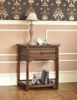 アンティーク家具  引き出しが付いた英国のアンティーク家具、コンソールテーブル