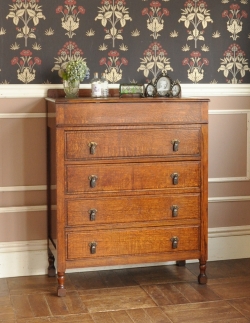 アンティーク家具 アンティークのチェスト 機能的なイギリスのアンティーク家具、ドレッサーを兼ねたバチェラーズチェスト