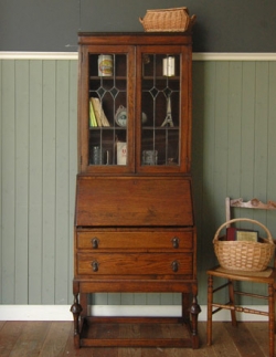 アンティーク家具  アンティーク ブックケース ビューロー