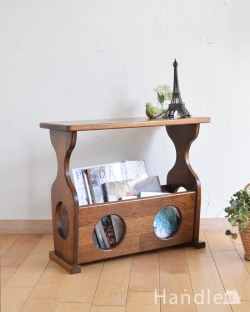 アンティーク家具 マガジンラックおしゃれ 雑誌や新聞の収納はマガジンラック、英国のアンティーク家具