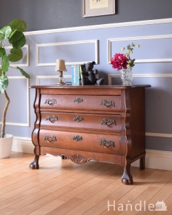 アンティーク家具 アンティークのチェスト フランスの優雅なアンティーク家具、珍しいチェスト＆シェルフ（コモード） 