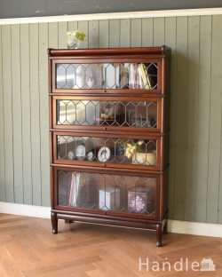 アンティーク家具 アンティークのキャビネット グローブ・ヴェルニッケ社のアンティーク家具、英国輸入のスタッキングブックケース（本棚）