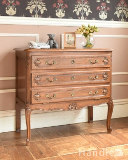 アンティーク家具 アンティークのチェスト フランスのエレガントなアンティーク家具、フラップ扉付のチェスト＆シェルフ