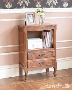 アンティーク家具 アンティークのキャビネット アンティークのフランス家具、オープンスペース付きのキャビネット(ナイトテーブル)