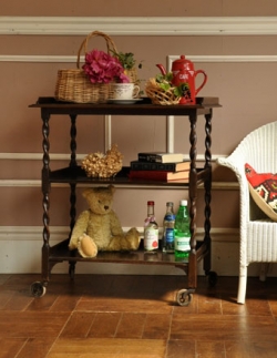 アンティーク家具  1920年代のアンティーク トロリー（ワゴン）