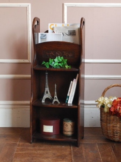 アンティーク家具 英国スタイルのアンティーク マガジンラック