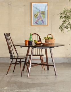 アンティーク家具 アンティークのテーブル アンティークのアーコール家具、ドロップリーフダイニングテーブル