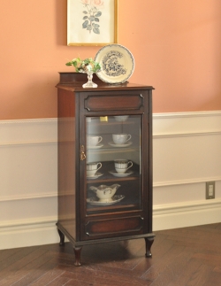 アンティーク家具 アンティークのキャビネット イギリスのアンティーク家具、お洒落なミュージックキャビネット(飾り棚)