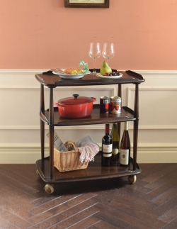 アンティーク家具 アンティークのワゴン・トローリー アーコールのヴィンテージワゴン、キャスター付きトローリー